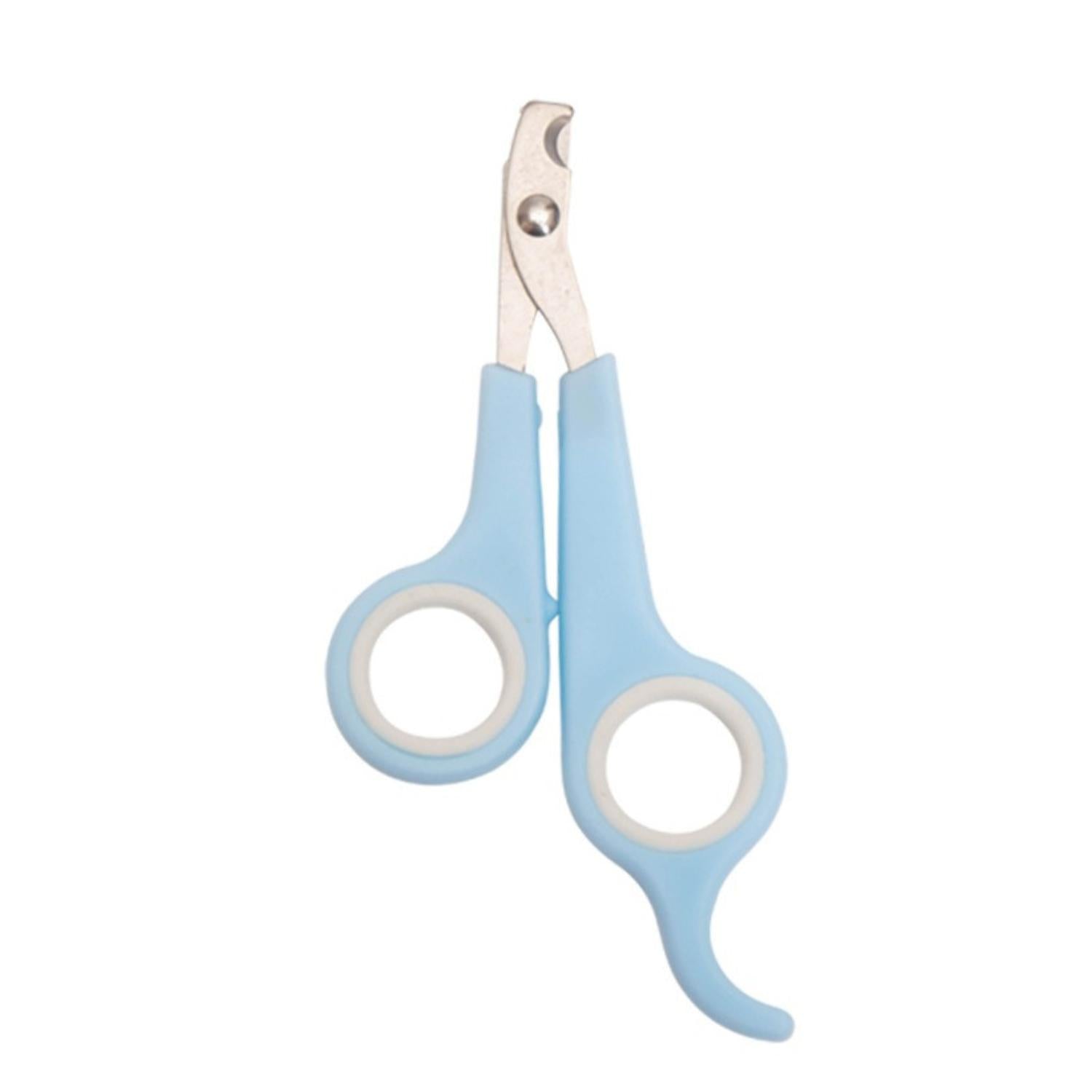 Purrfect Dieren Nagelknippers kleine lichtblauwe huisdier clipper met ronde gaten